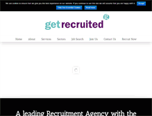 Tablet Screenshot of get-recruited.co.uk